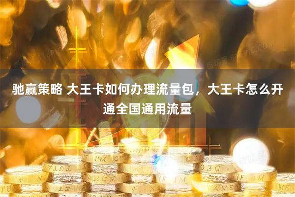 驰赢策略 大王卡如何办理流量包，大王卡怎么开通全国通用流量